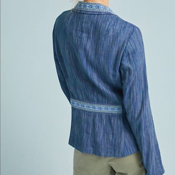 Anthropologie Cartonnier Winona Embroidered Blazer - Picture 4 of 8